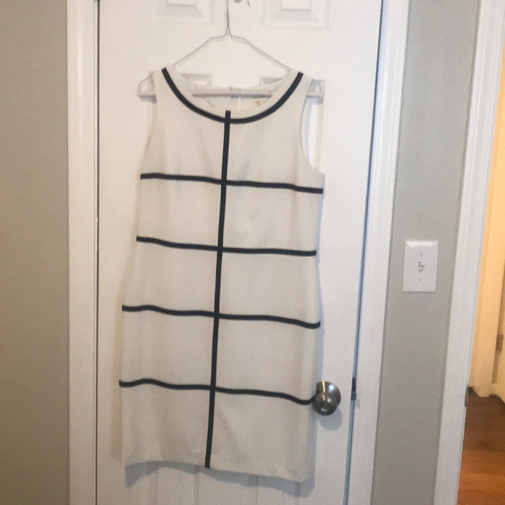 Calvin Klein black and white dress